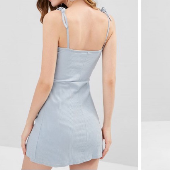 Ribbed mini dress - Picture 3 of 7